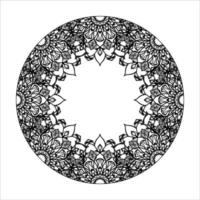 mandala desenhada à mão. decoração em ornamento de doodle oriental étnica. vetor