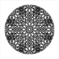 mandala desenhada à mão. decoração em ornamento de doodle oriental étnica. vetor