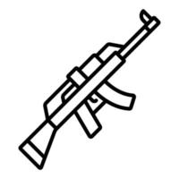 estilo de ícone de rifle vetor