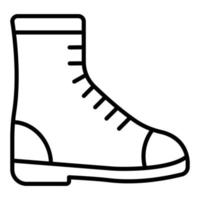 estilo de ícone de botas do exército vetor