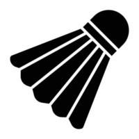 estilo de ícone de badminton vetor