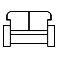 estilo do ícone do sofá vetor