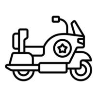 estilo de ícone de moto vetor