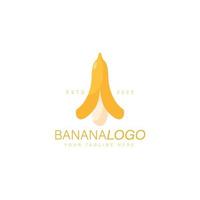 ilustração de design de logotipo de banana vetor