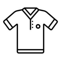 estilo de ícone de camisa esportiva vetor