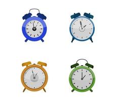 conjunto de conjunto de ícones de relógios de alarme vetor