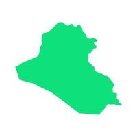 mapa do iraque ilustrado em fundo branco vetor