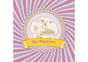 Fundo de vetor de baptismo