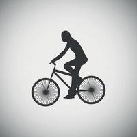 ícones de aplicativos de madeira de bicicleta vetor
