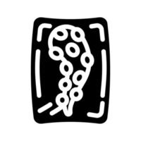 ilustração vetorial de ícone de glifo de pacote de tentáculos de polvo vetor