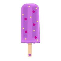 apetitoso sorvete de violeta vetor