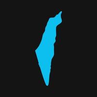 mapa de israel ilustrado em fundo branco vetor