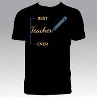design legal de camiseta de professor vetor