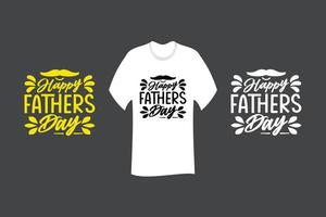 design de camiseta feliz dia dos pais vetor