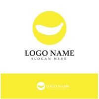 vetor de design de ícone de logotipo de frutas de banana