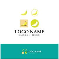 vetor de design de ícone de logotipo de frutas de banana