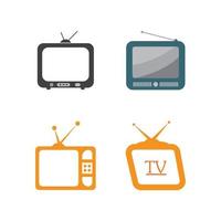 design do logotipo da tv vetor