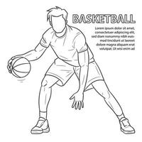 ilustração vetorial de basquete vetor