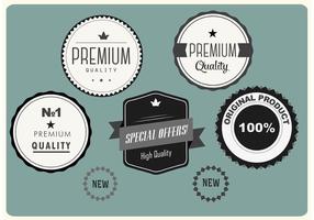 Emblemas de Premium Premium Grátis vetor