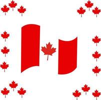bandeira do país e dia feliz Canadá 01 july.good para fundo vector dia independente Canadá.