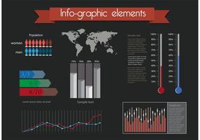 Elementos de infografia de vetores gratuitos