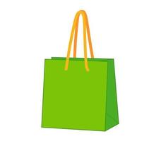 vetor de forma de saco de compras, ilustração, ícone ou design de símbolo