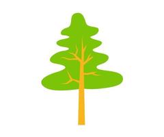 design vetorial, ícone de forma de árvore verde vetor