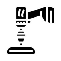 acessório de chave de fenda para ilustração vetorial de ícone de glifo de polimento de carro vetor