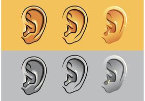 Vetores de ouvidos humanos