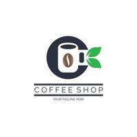 Design de modelo de logotipo de cafeteria para marca ou empresa e outros vetor