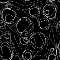 padrão sem emenda do forro do doodle. fundo abstrato do vetor. textura perfeita da linha contínua para impressão, papel de parede, fábrica, design da capa. impressão de arte mínima. modelo web abstrato moderno com doodle vetor