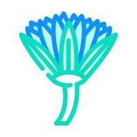 ilustração vetorial de ícone de cor de flor de lótus vetor