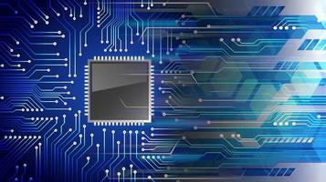 fundo de conceito de tecnologia futura de circuito cpu vetor