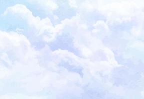 fundo de design de vetor de nuvens de algodão de açúcar azul. textura de céu fofo. cenário de decoração pastel elegante, papel de parede moderno