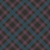 textura de tecido tartan preto, azul e violeta com listras, adequado para cobertor, camisa, toalha de mesa, saia e outros produtos de tecido vetor