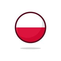 ícone da bandeira da polônia vetor