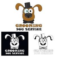 preparação do cão. ícone de serviço de cachorro para salões e cabeleireiros de animais de estimação. ilustração vetorial. vetor