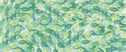 folhas verdes. fundo natural e papel de parede. design para tecido, estampa, capa, banner e convite. vetor