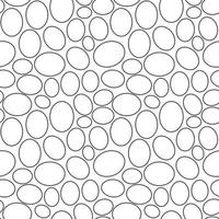sem costura padrão geométrico, contorno de ovos em fundo branco, modelo abstrato de listras, ilustração vetorial vetor
