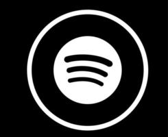 spotify ilustração em vetor de elemento de design de símbolo de ícone de mídia social