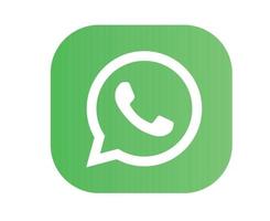 whatsapp social media ícone abstrato símbolo design ilustração vetorial vetor