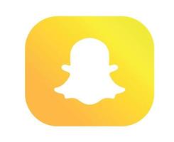 snapchat social media logo design ícone símbolo ilustração vetorial vetor