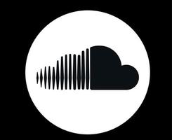 soundcloud mídia social ícone símbolo design ilustração vetorial abstrata vetor