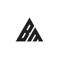 vetor inicial de design de logotipo de letra bm ou mb