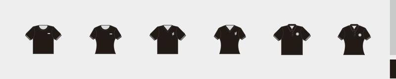 t-shirt em preto, roupas de gola com bolso, camisa de manga curta para produção de roupas, propaganda, uso têxtil de vestuário vetor