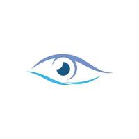 design de logotipo vetorial da visão da saúde ocular. vetor