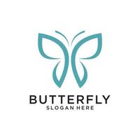 modelo de design de logotipo de vetor de borboleta