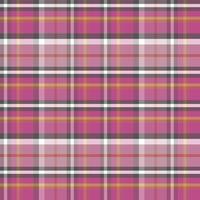 vetor de búfalo de padrão xadrez tartan, papel de parede de fundo de tecido