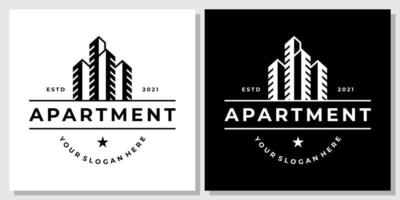 prédios de apartamentos cidade cidade aluguel urbano imobiliário moderno design de logotipo alto vetor