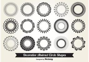 Formas circulares decorativas vetor